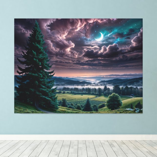 In die Horizon-Leinwand drucken Leinwanddruck (Insitu (Holzboden))
