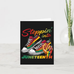 In die Juneteenth Afro Woman Black Girls Sn Karte