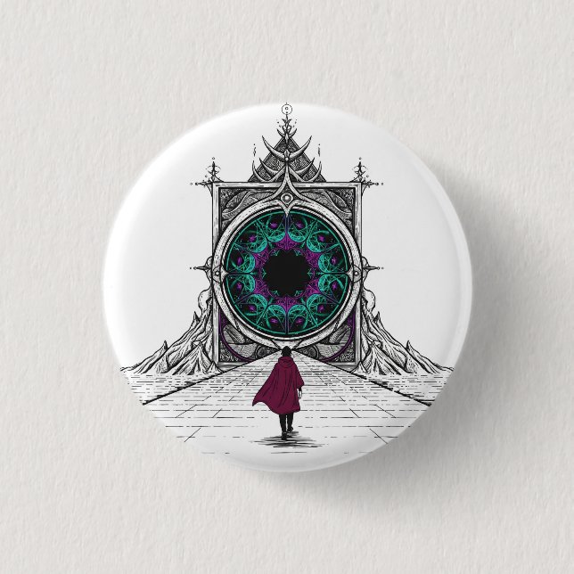 In die Leere Button (Vorderseite)