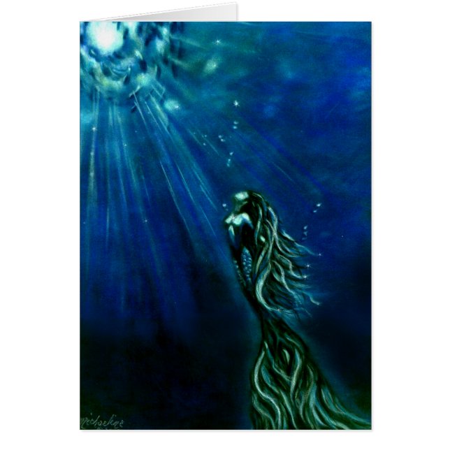 In die leichte Mermaid-Karte (Vorne)