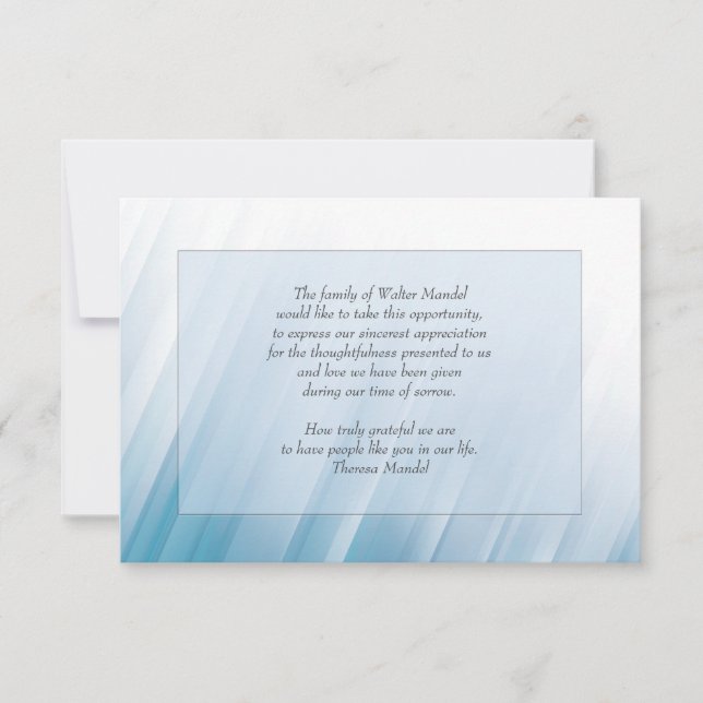 In die Lichtbelagerungskarte 3.5"x5" (Vorderseite)