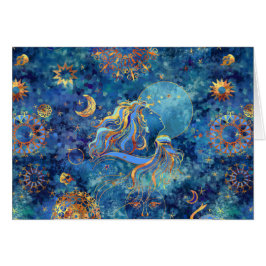 In die Mondlichtkarte 5 x 7