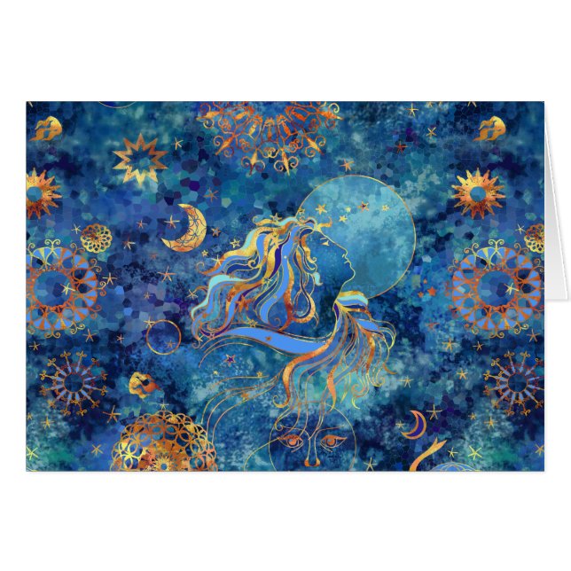 In die Mondlichtkarte 5 x 7 (Vorderseite (Horizontal))