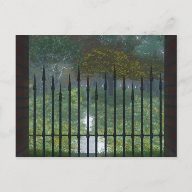 In die Postkarte des alten Waldes (Vorderseite)