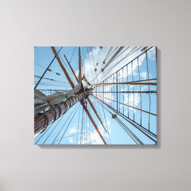 In die Takelung Leinwanddruck (Vorderseite)