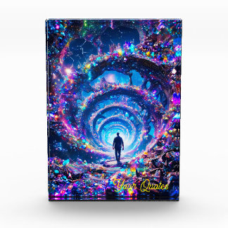 In die Unendlichkeit eintauchen: Mystischer Edelst Fotoblock