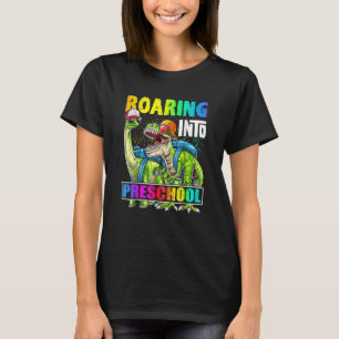 In die Vorschule Dinosaurier Rex zurück zur Schule T-Shirt