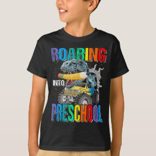 In die Vorschule Monster Truck Dinosaurier Boys ge T-Shirt