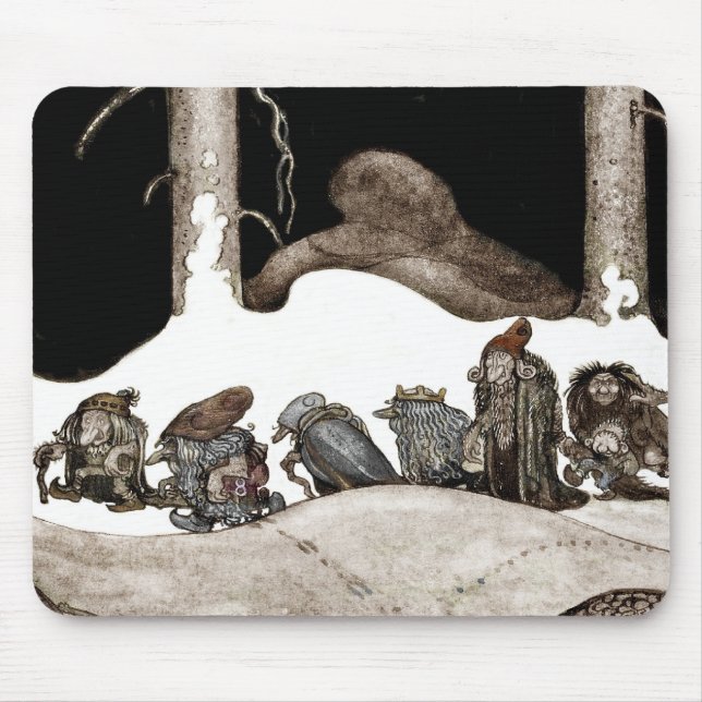 In die Weihnachtsnacht Tomte-Nisse Mousepad (Vorne)