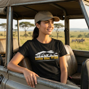 In die wilde Abenteuer-Safari-Reise-T-Shirt T-Shirt