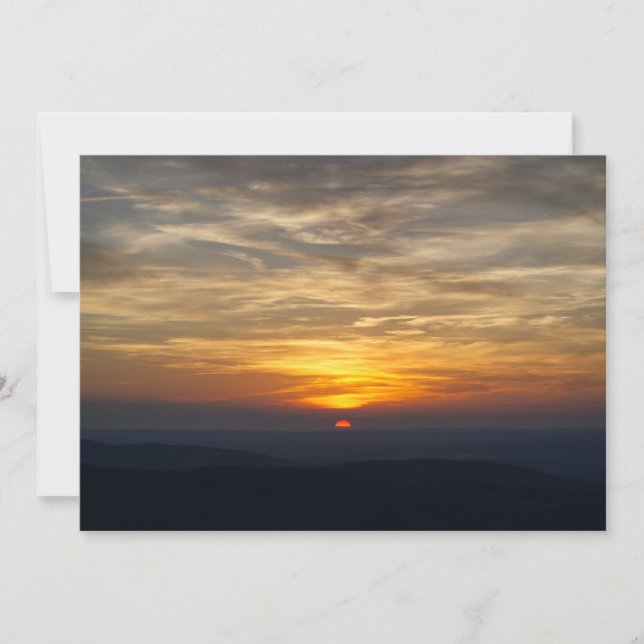 In die Wolken Feiertagskarte (Vorderseite)