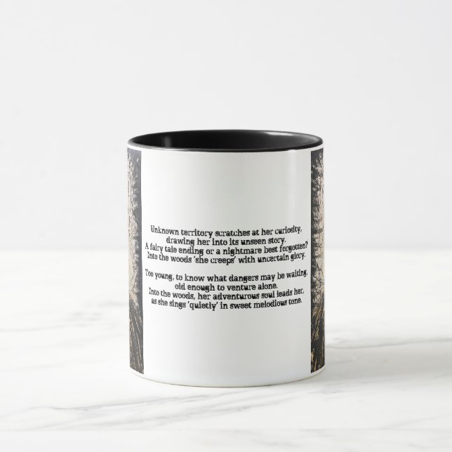 IN DIE WÜRDE, DIE ART UND DIE Poesie - Tasse (Zentrum)