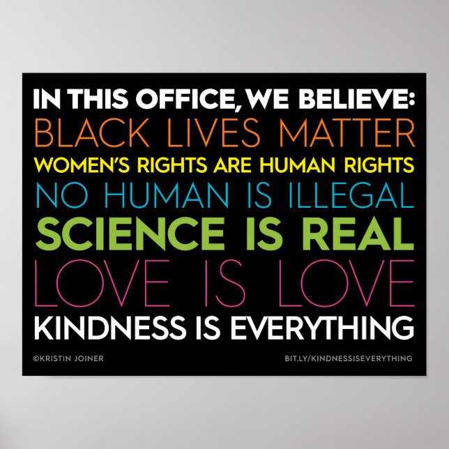 In diesem Büro.... Güte ist alles, was signiert Poster (Vorne)