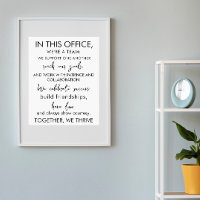 In diesem Büro sind wir ein Team - Inspirationsarb