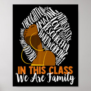 In diesem Cl sind wir Familie Black History Month  Poster