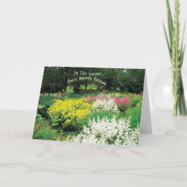 In diesem Garten-Denken an Sie Karte