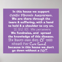 In diesem Haus - das Poster der zystischen Fibrose