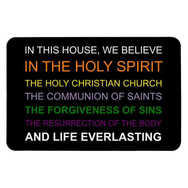 In diesem Haus glauben wir Magnet (Horizontal)