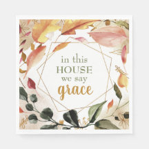 In diesem Haus sagen wir Grace Autumn Watercolor
