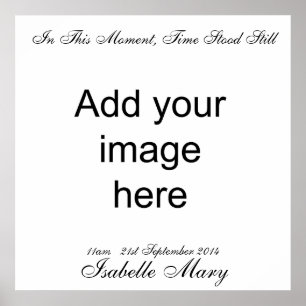 In diesem Moment stand die Zeit still - Wall Art Poster