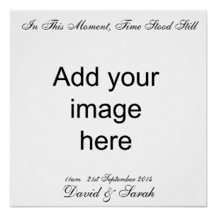 In diesem Moment stand die Zeit still - Wall Art Poster