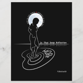 In diesem tiefen Reflektion_Flachpapier Blatt 11"x