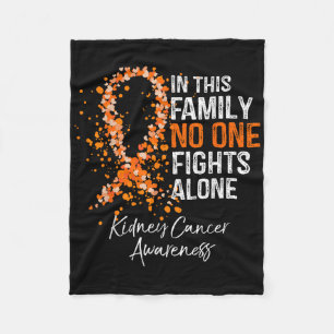 In dieser Familie kämpft allein Shirt Nierenkrebs Fleecedecke
