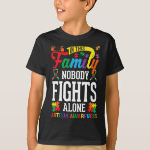In dieser Familie kämpft niemand allein Autismusse T-Shirt