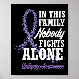 In dieser Familie kämpft niemand allein Epilepsie Poster