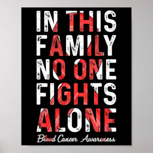 In dieser Familie kämpft niemand alleine Blutkrebs Poster