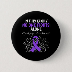 In dieser Familie keine Epilepsie Bewusstsein Lila Button