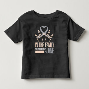 In dieser Familie keins Kampfdiabetesbewusstsein Kleinkind T-shirt