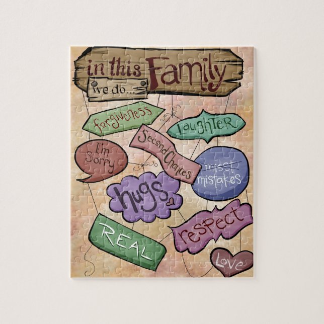 In dieser Familien-… inspirierend Zitat-Kunst (Vertikal)