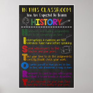 In dieser Geschichte Klassenposter Poster