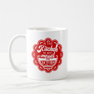 In dieser Küche machen wir Botschaften und Erinner Kaffeetasse