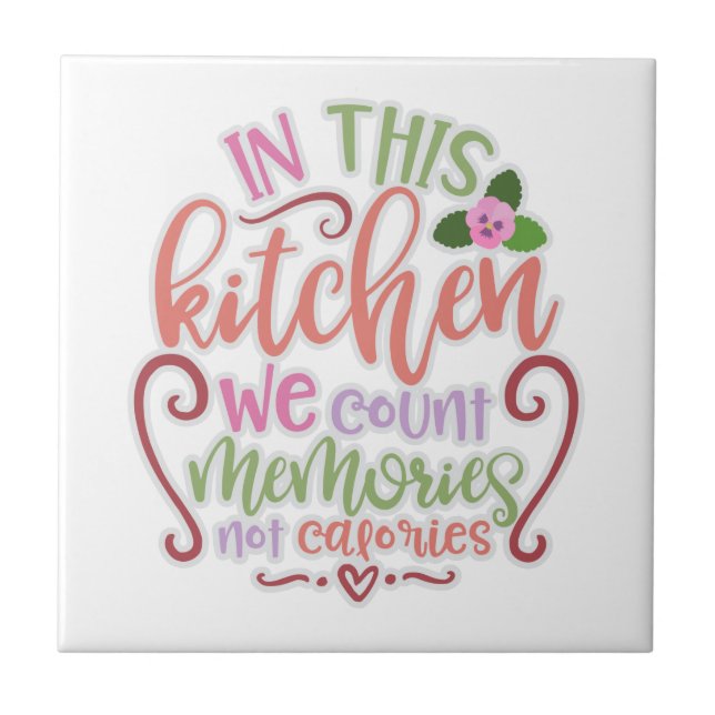 In dieser Küche zählen wir Erinnerungen ohne Kalor Fliese (Vorderseite)