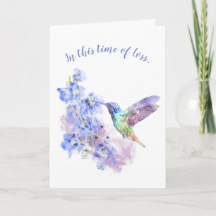 In dieser Zeit des Verlusts, Bibel-Trostvogel Karte