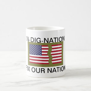 IN-DIG-NATION FIX UNSERE NATION KAFFEETASSE
