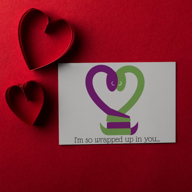 In dir Schlangen schlängelt Liebe Postkarte (Von Creator hochgeladen)