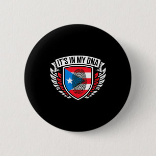 in DNA Fingerabdruck in Puerto Rico puerto-ricanis Button