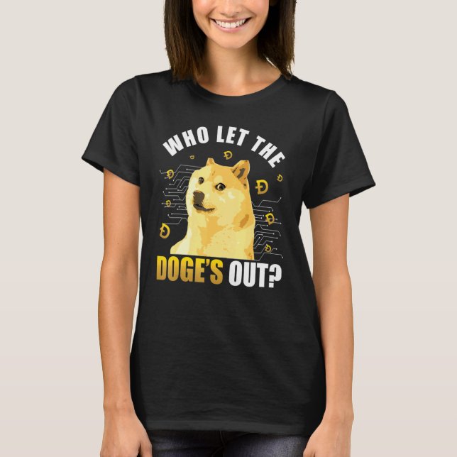 In Dogecoin vertrauen wir der Blockchain T-Shirt (Vorderseite)
