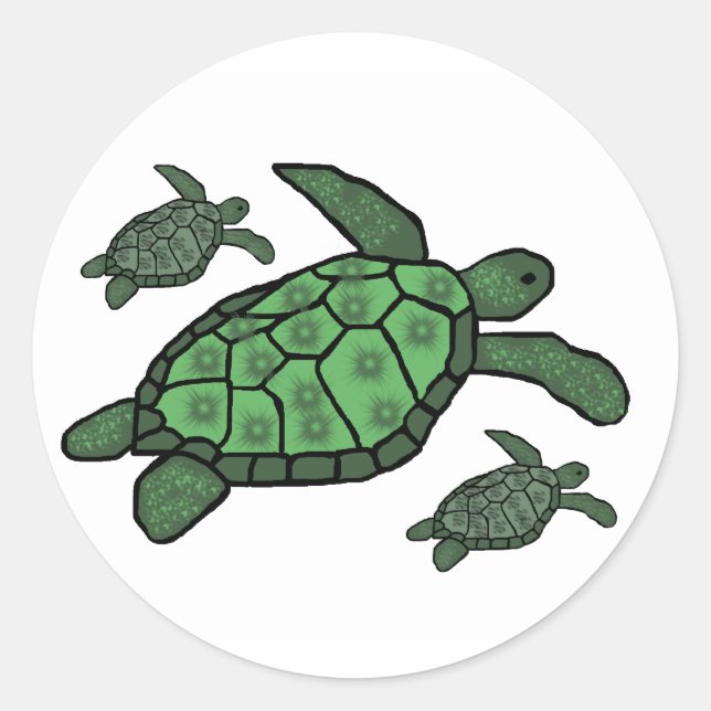 In Dreifachschildkröten Aufkleber (Vorderseite)