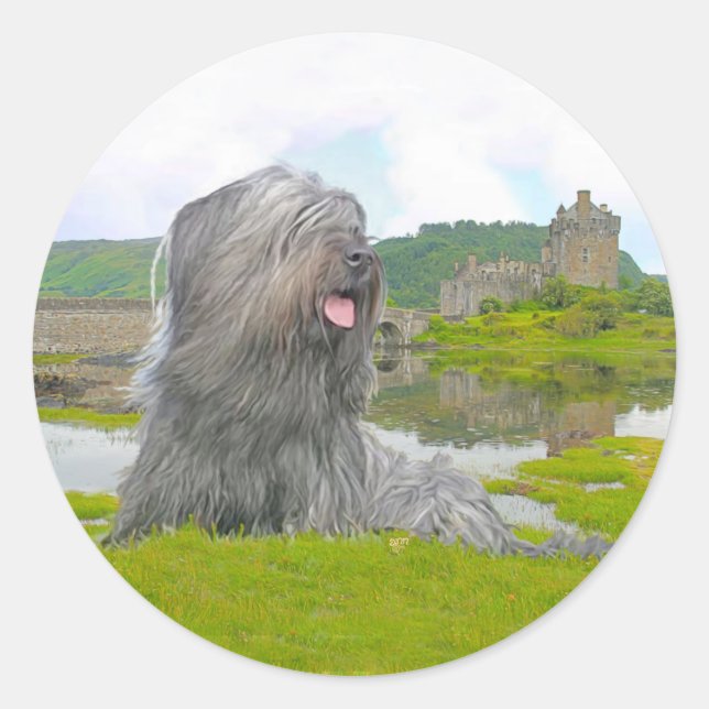 In Eilean Donan Runder Aufkleber (Vorderseite)