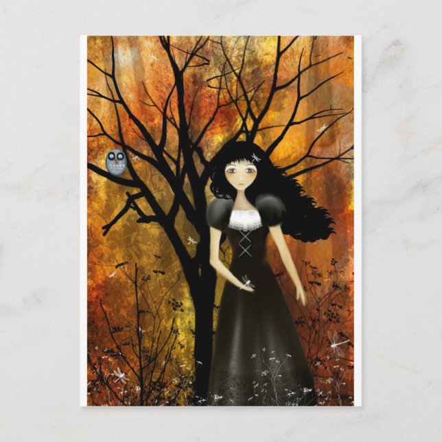 In einem Herbstwald Postkarte (Vorderseite)