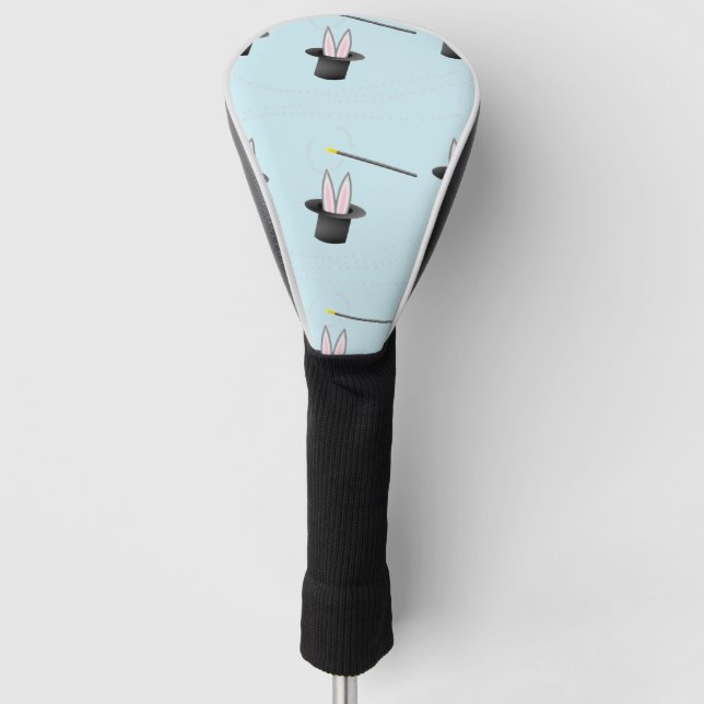 In einem Hut mit Zauberstab blau sonnen Golf Headcover (Vorderseite)