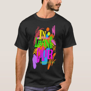 In einem lebendigen, klassischen T - Shirt