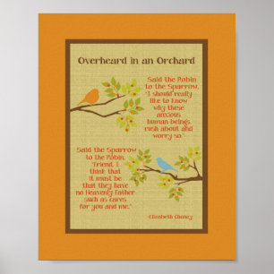 "In einem Obstgarten Gehört" (Robin & Sparrow) Pos Poster