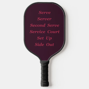 In einem Pickleball-Spiel werden Redewendungen und Pickleball Schläger