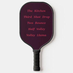 In einem Pickleball-Spiel werden Redewendungen und Pickleball Schläger