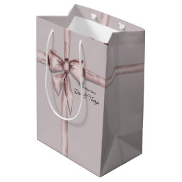 In einem rosa Bogen gefangen Mittlere Geschenktüte